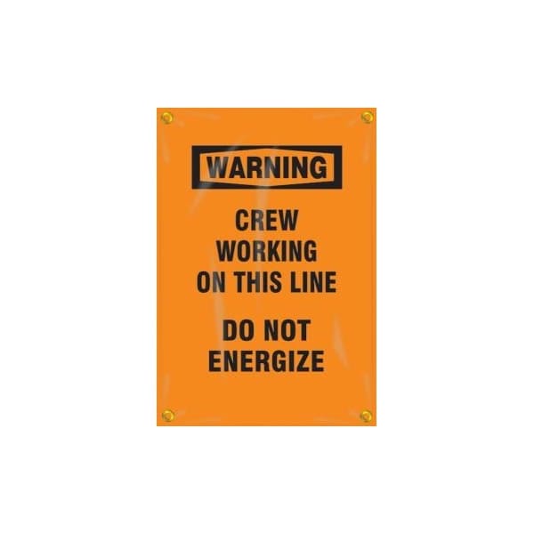 Accuform OSHA WARNING UTILITY POLE WRAP CREW FMG304 FMG304 - main